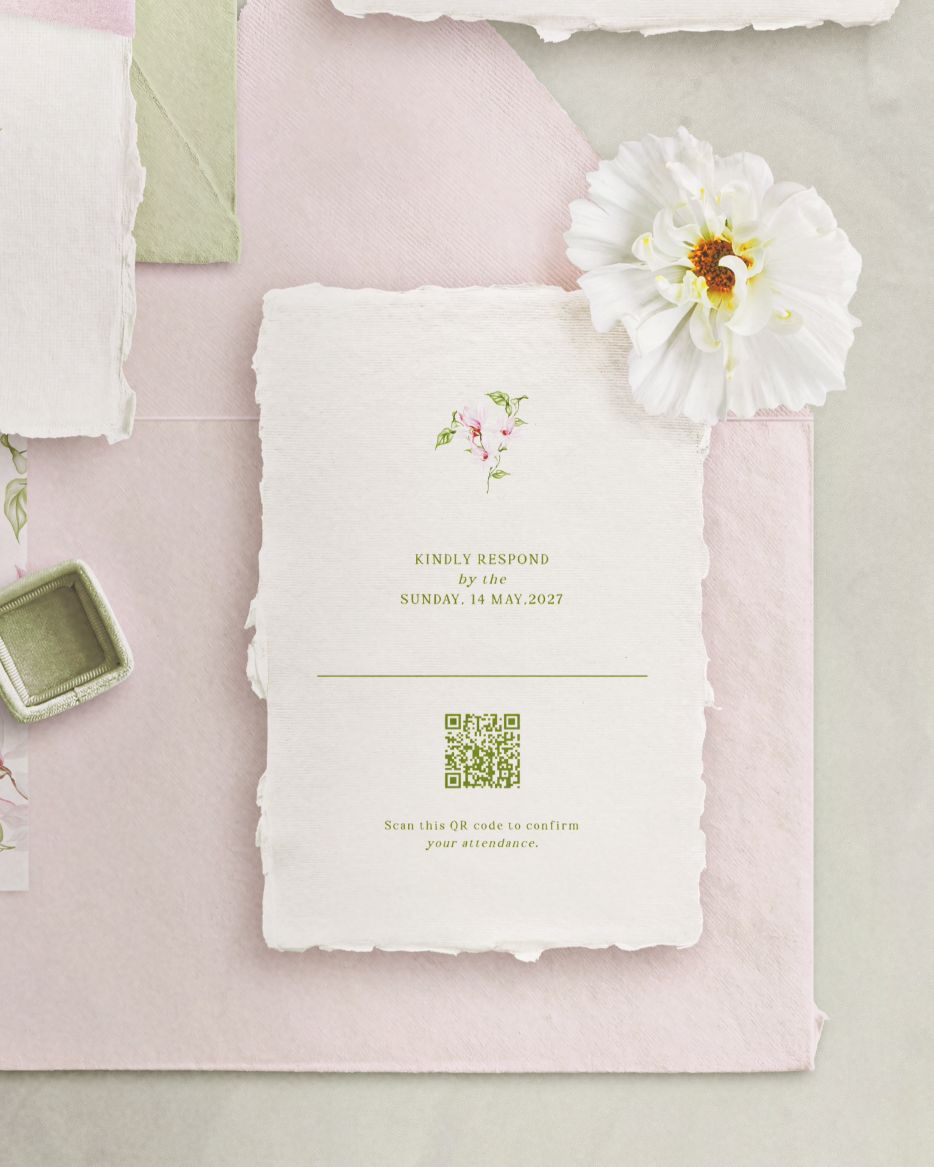 Set di inviti di matrimonio Magnolie