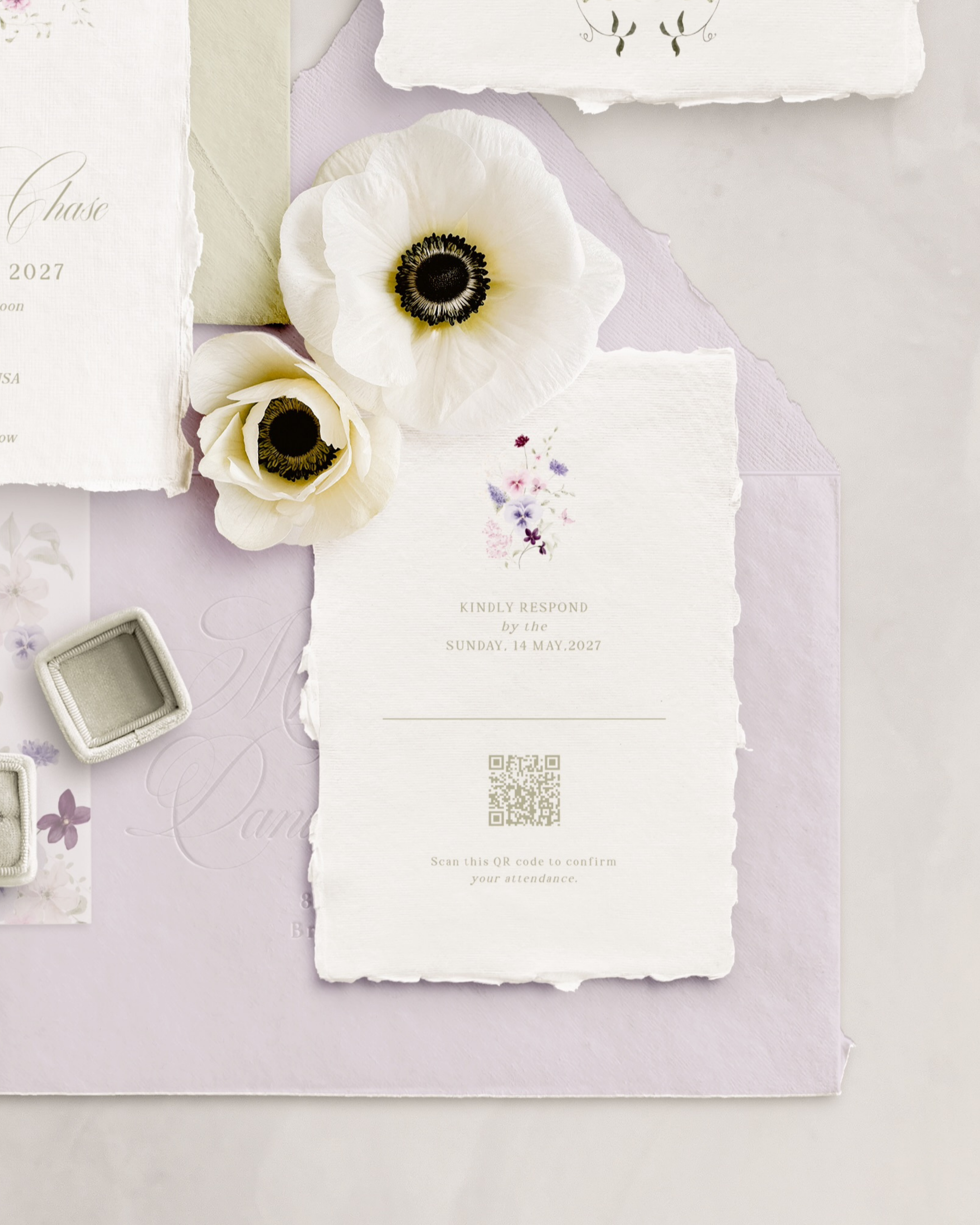 Set di inviti di matrimonio Giardino di Lillà