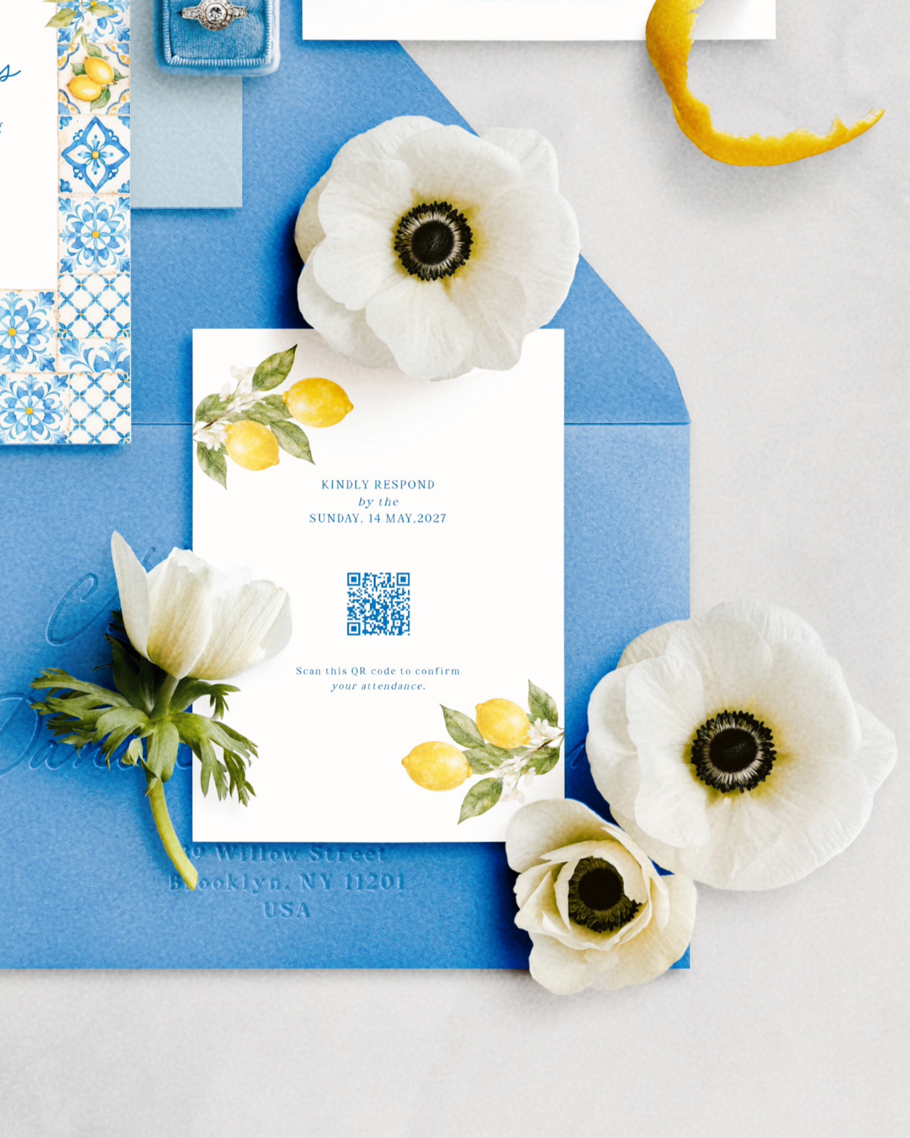 Set di inviti di matrimonio Costiera Amalfitana