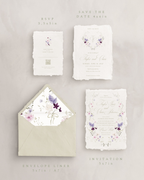 Set di inviti di matrimonio Giardino di Lillà