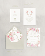Set di inviti di matrimonio Giardino Tropicale