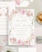 Set di inviti di matrimonio Giardino Tropicale